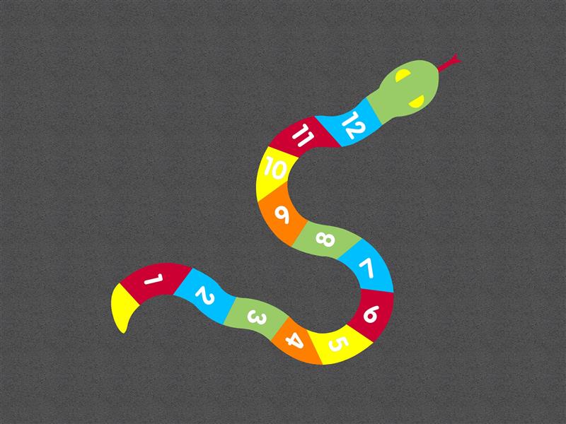 Technical render of a 1-12 Number Snake